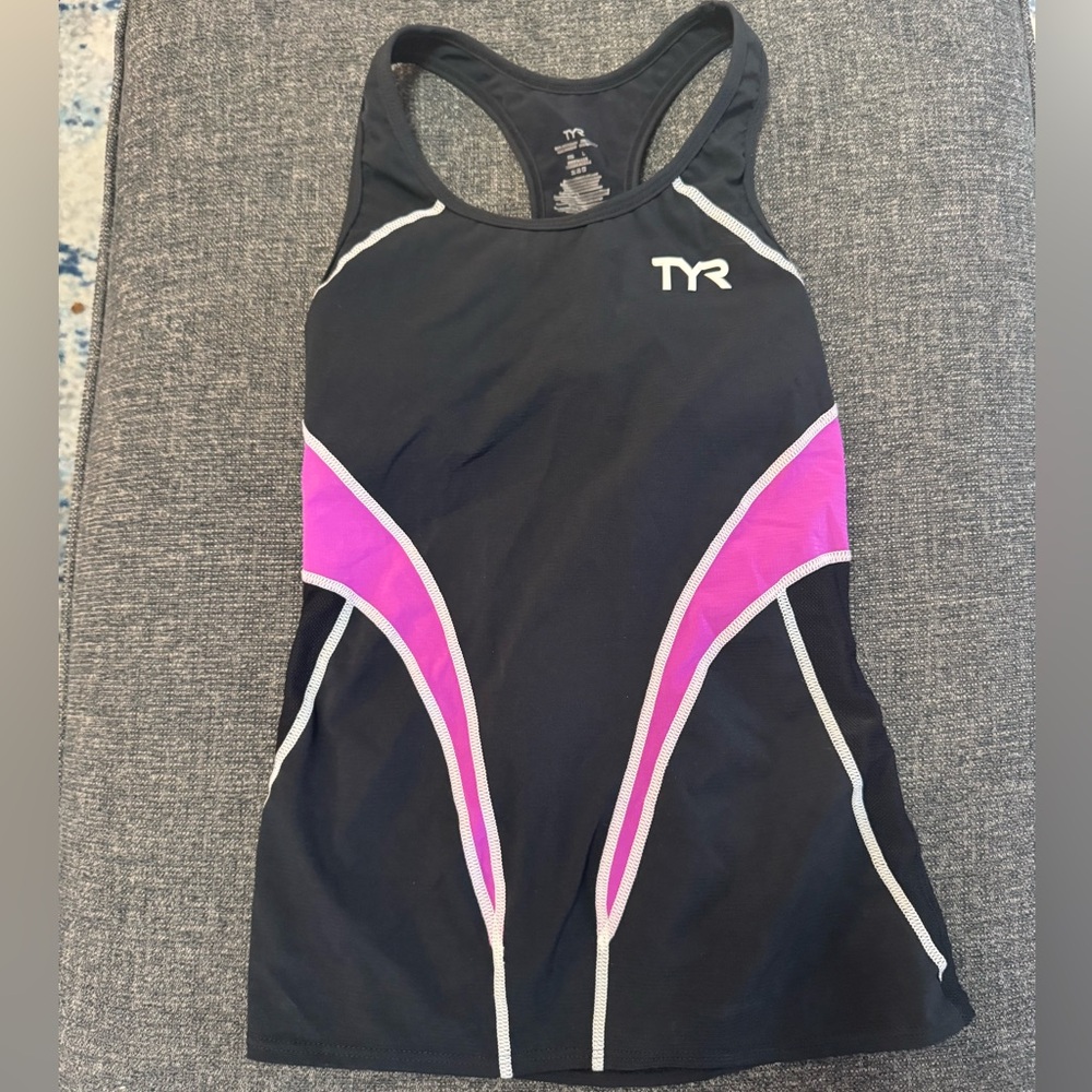 TYR Black and Pink Triathlon Tank